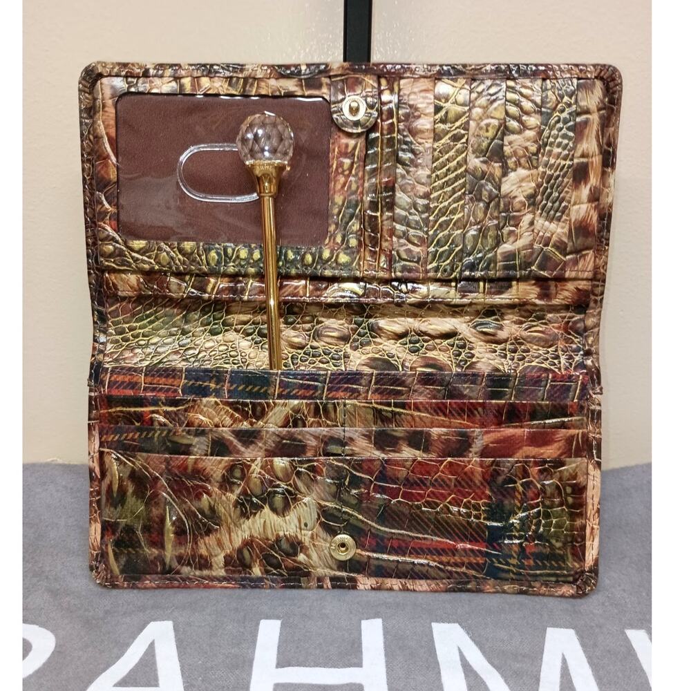 Brahmin Duxbury Satchel + Ady Wallet in TARTAN ANIMAL - Picture 9 of 13